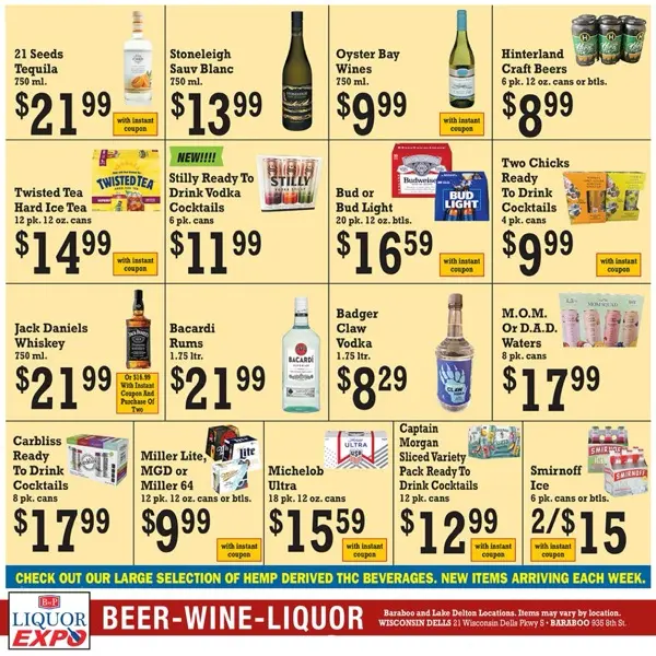 Weekly Liquor Specials