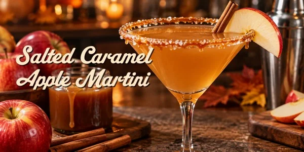 Salted Caramel Apple Martini
